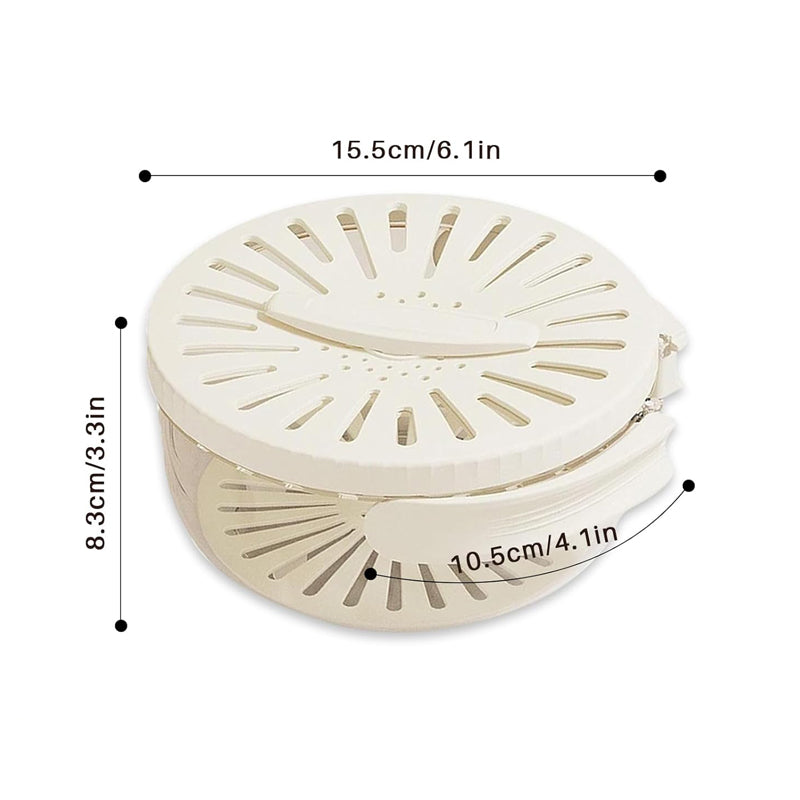 2-In-1 Fruit & Veggie Drain Basket with Lid & Hidden Handle