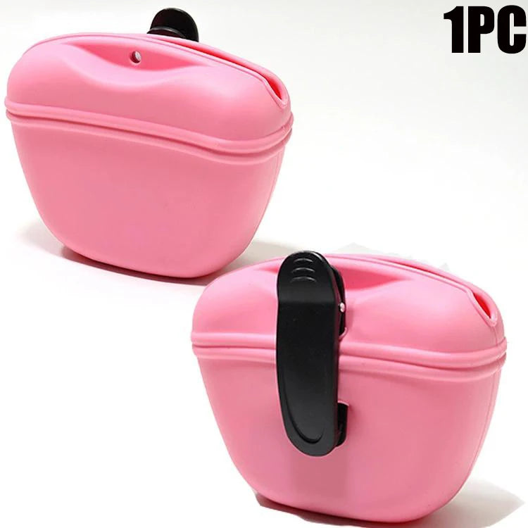 Portable Silicone Dog Treat Pouch - Easy Access & Durable
