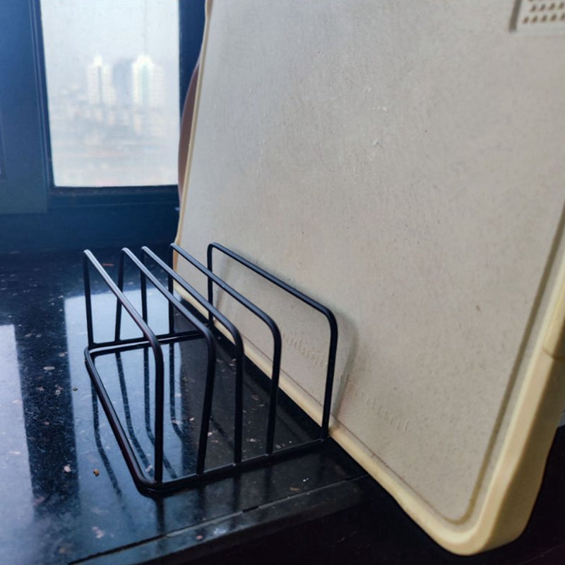 Chopping Board & Pot Lid Holder - Multi-Layer Kitchen Organizer