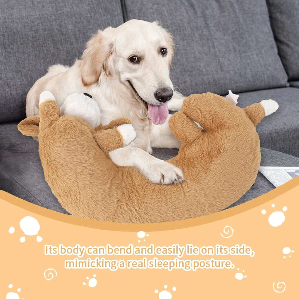 Curved Heartbeat Dog Toy - Comfort & Training Aid