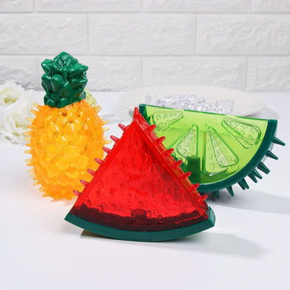 Pet Cooling Chew Toy: Reusable Ice Fruit Shapes for Dogs & Cats