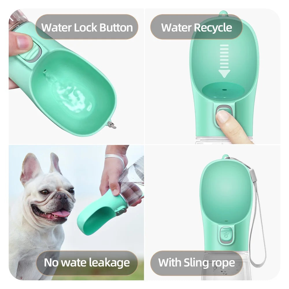 Portable Dog Water Bottle - Leak-Proof Travel Cup for Pets