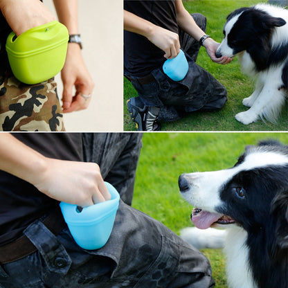 Portable Silicone Dog Treat Pouch - Easy Access & Durable
