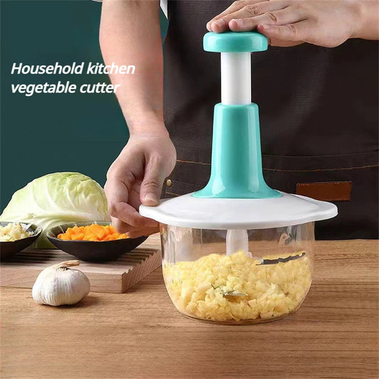 Manual Meat Chopper - Efficient Garlic & Veggie Slicer