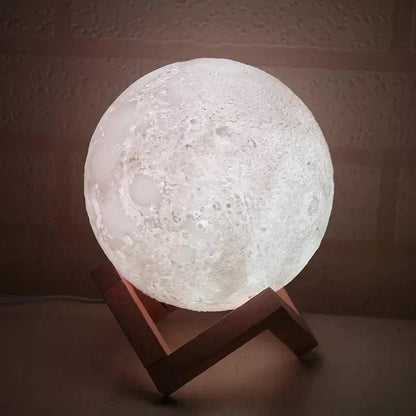 Full Moon 3D Lamp: Ultrasonic Humidifier & Aroma Diffuser