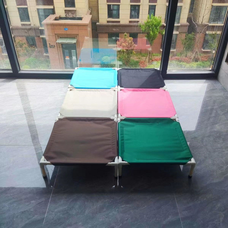 Portable Elevated Dog Bed: Camping, Folding & Washable