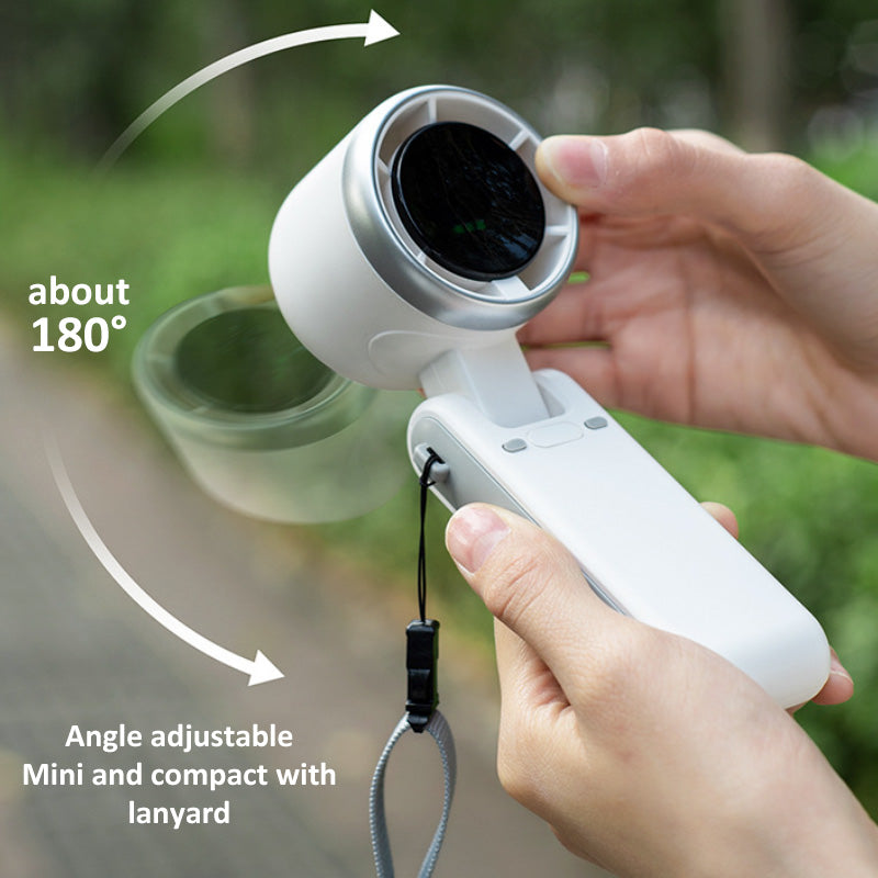 Portable Turbo Fan 2024: Neck-Hanging, 5-Speed, Brushless