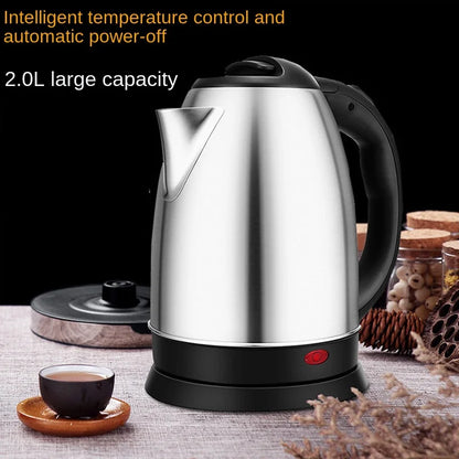 Stainless Steel Electric Kettle 2.0L - Rust-Resistant & Durable