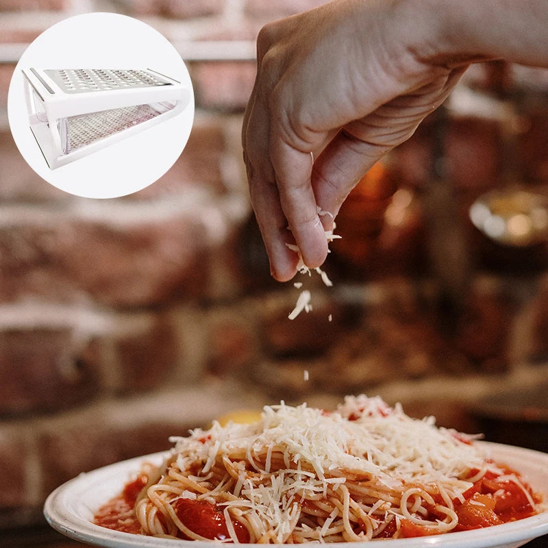 Double-Sided Cheese & Veggie Grater with Box Container