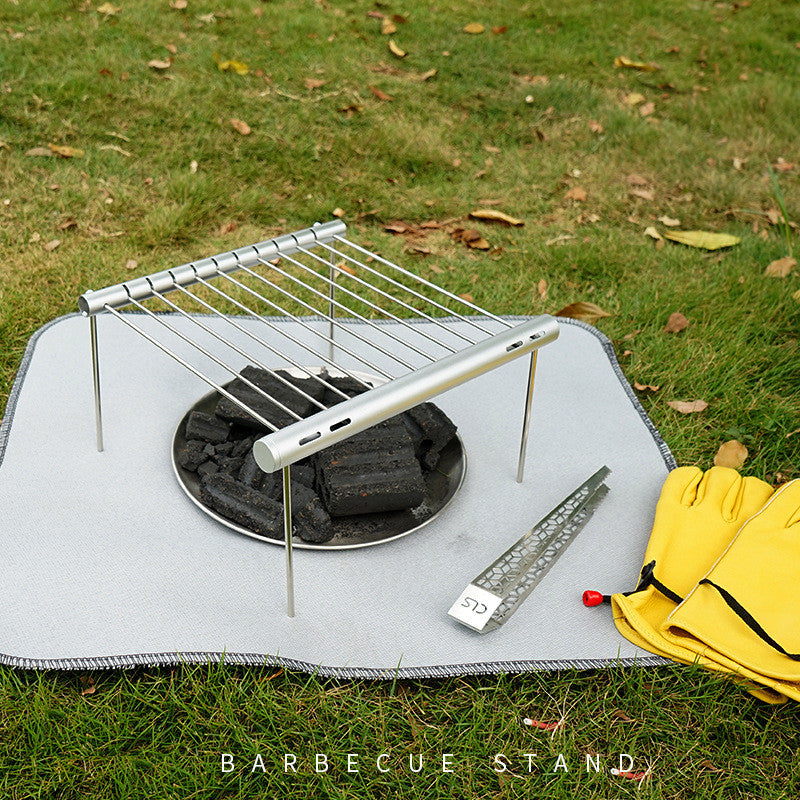 Portable Stainless Steel BBQ Grill - Compact & Durable