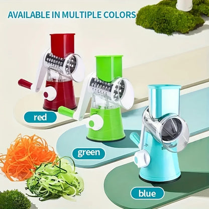 Vegetable and Fruit Slicer Grater - Efficient Drum Cutter for Fast Shreds