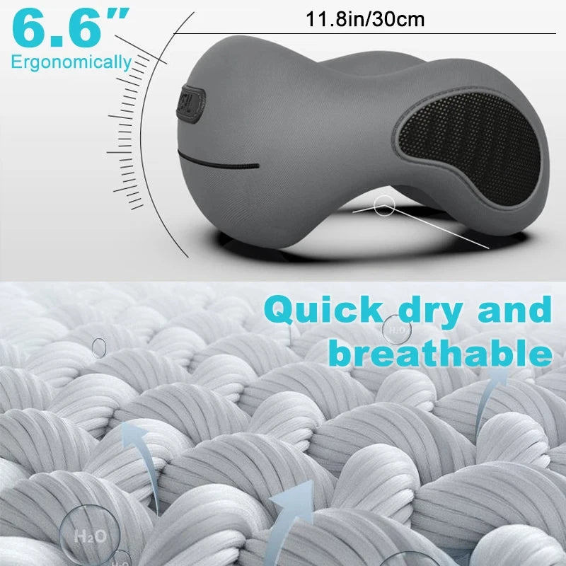 U-Shaped Neck Pillow: Soft, Slow Rebound Travel Comfort