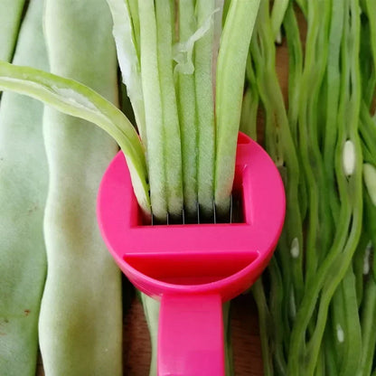 Bean Slicer Cutter - Stainless Steel Kitchen Gadget