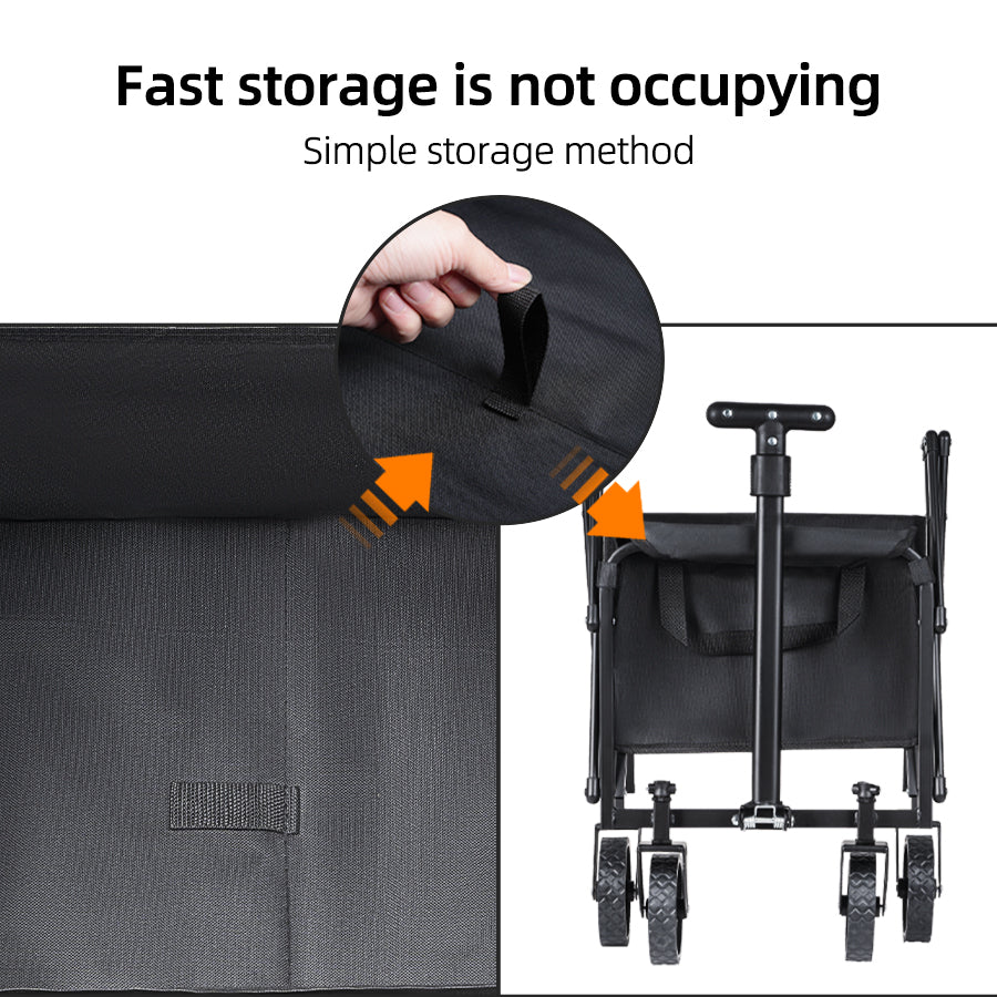 Heavy Duty Folding Cart: Outdoor Camping & Beach Wagon