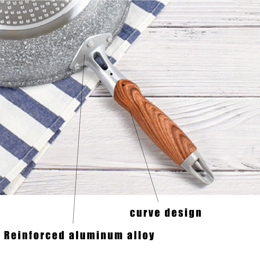 Ceramic Non-stick Frying Wok - Induction & Gas Compatible