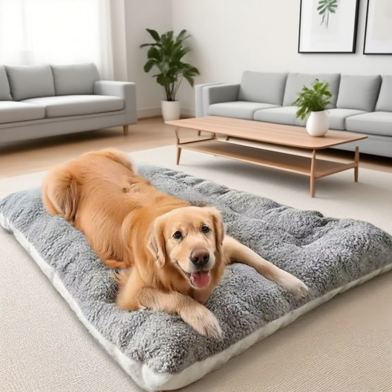 Thickened Plush Dog Sofa Bed - Cozy, Durable & Machine Washable