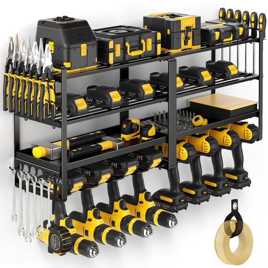 Power Tool Organizer Wall Mount - Heavy Duty Drill Holder