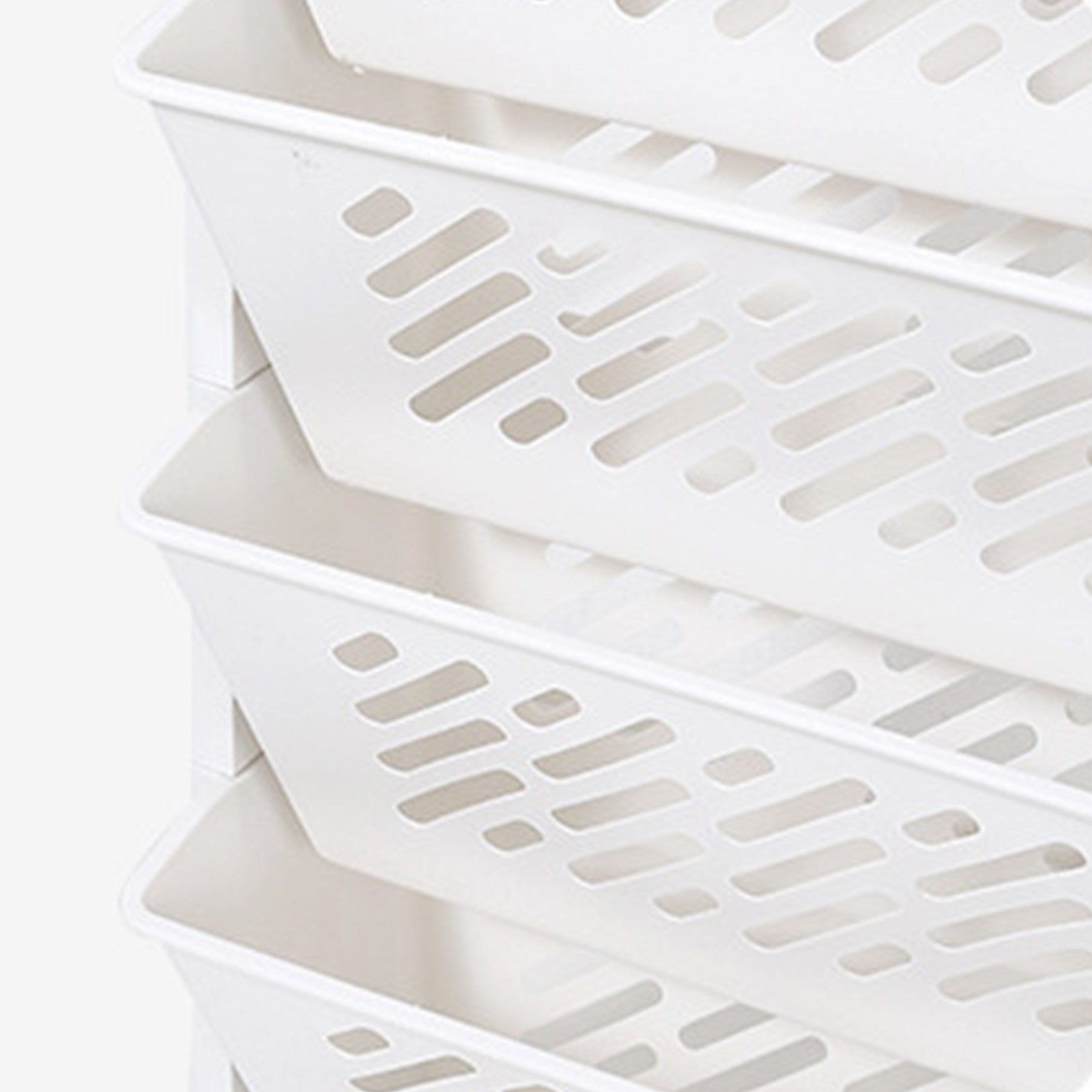 Movable Bookshelf 5-Tier Rotatable Storage Rack
