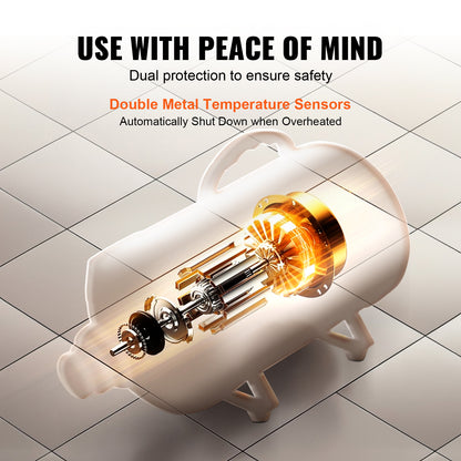 High-Power 2800W Dog Dryer with 4 Nozzles & Temp Control