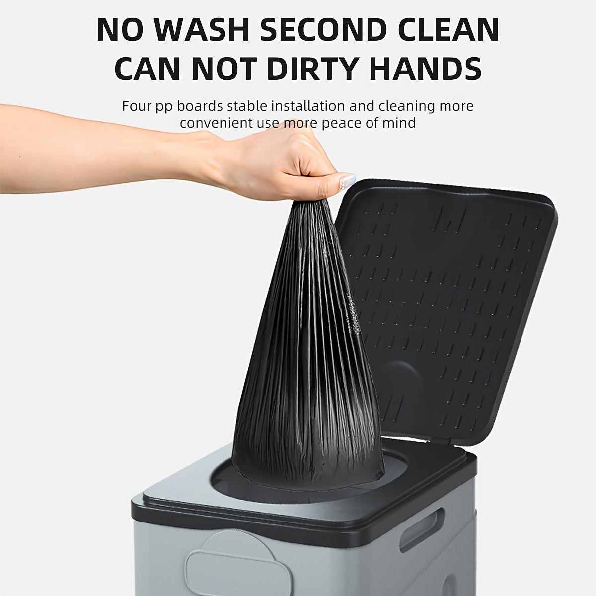 Portable Camping Toilet - Foldable Travel Potty for Emergencies