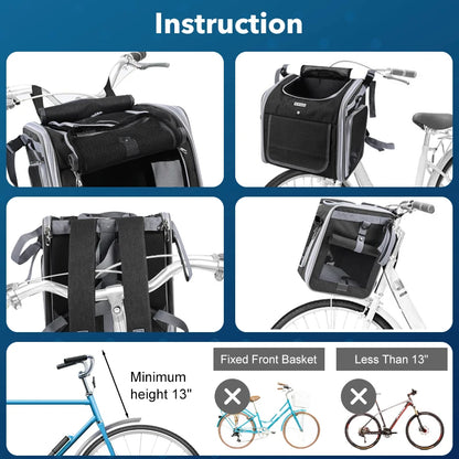 Expandable Pet Travel Backpack & Bike Carrier