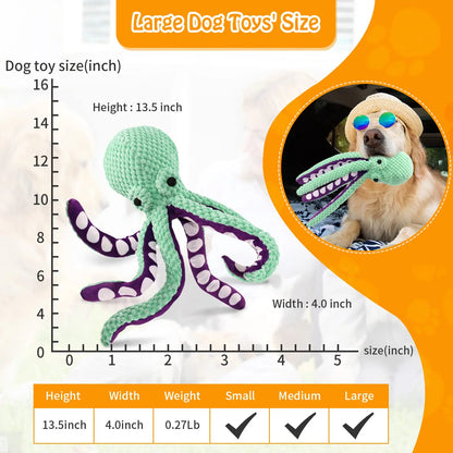 Interactive Plush Dog Toy - Squeaky, Durable & Bite Resistant