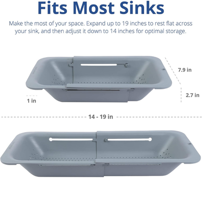 Expandable Sink Colander - Rinse, Drain & Dry Effortlessly
