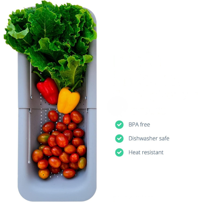 Expandable Sink Colander - Rinse, Drain & Dry Effortlessly