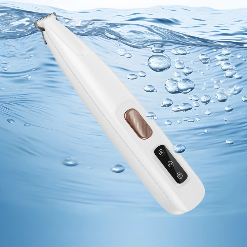 LED Dog Paw Trimmer – Quiet Waterproof Pet Grooming Clipper
