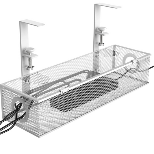 Under Desk Tray - Wire & Cord Organizer, Clamp Mount