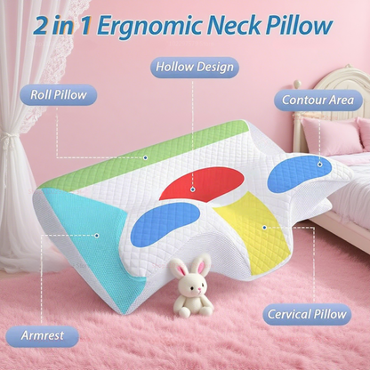 Memory Foam Pillow for Neck Pain Relief & Snoring Reduction