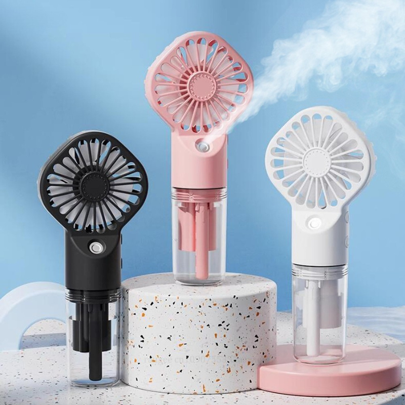 Handheld USB Spray Mist Fan - Powerful 4-Speed Cooling