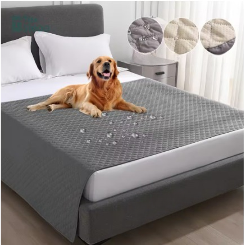 Waterproof Reversible Dog Blanket – 5-Layer Furniture Protector for Sofa, Bed & Car