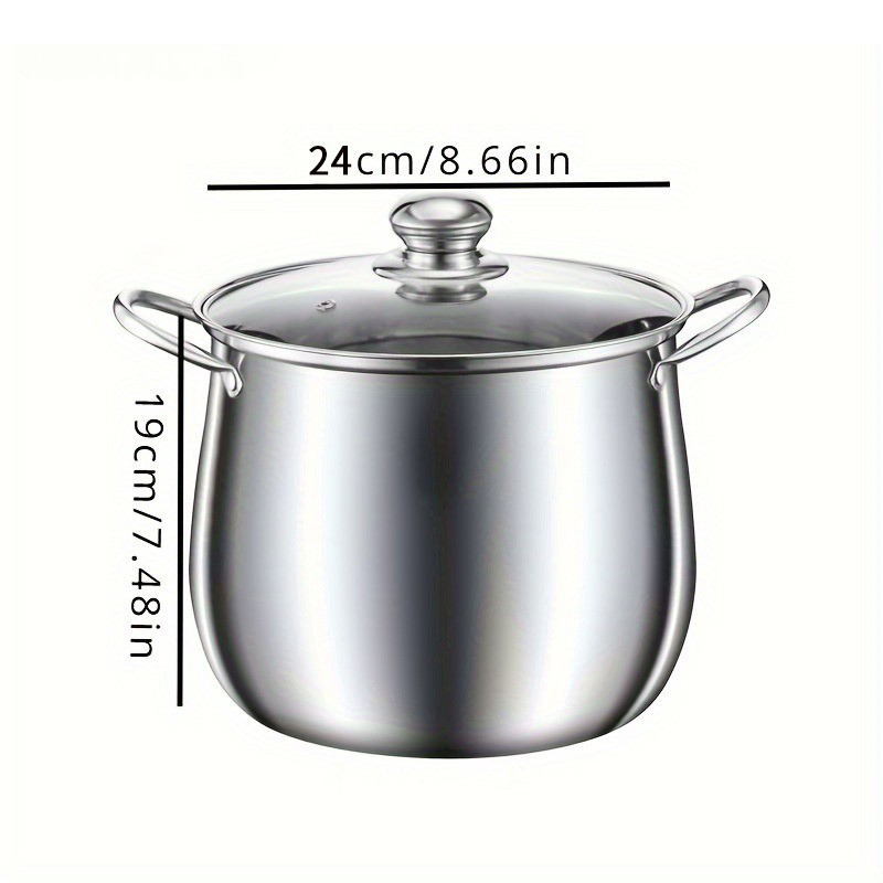 Universal Stainless Steel Cooking Pot - Perfect for Stews