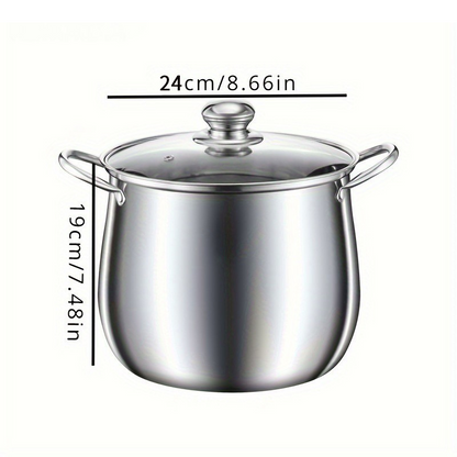 Universal Stainless Steel Cooking Pot - Perfect for Stews
