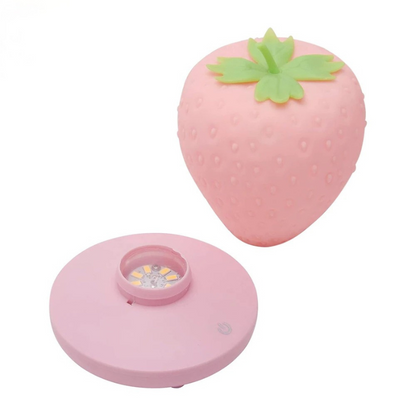 Touch-Sensor LED Strawberry Lamp - USB Rechargeable Night Light