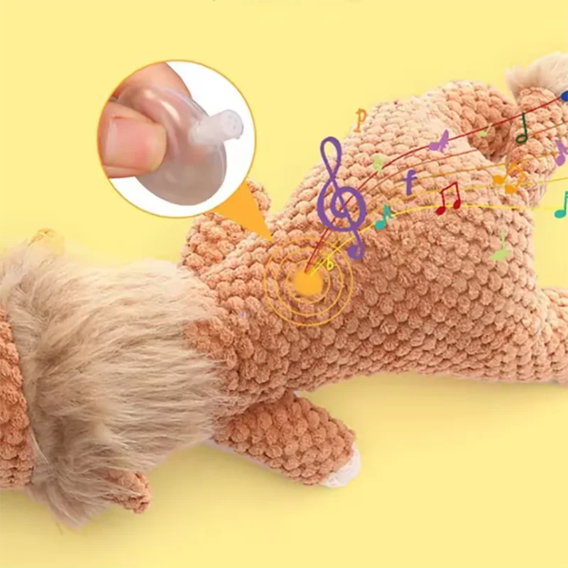 Bite-Resistant Plush Dog Toy - Lion, Wolf, Elephant