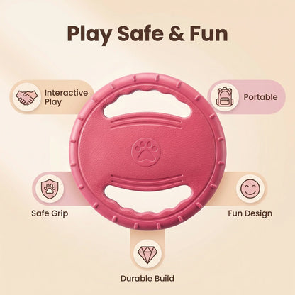 Dog Flying Disc - Durable Puppy Chew & Water Toy