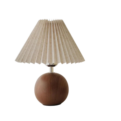 LED Table Lamp Nordic Pleated Fabric Tricolour Light