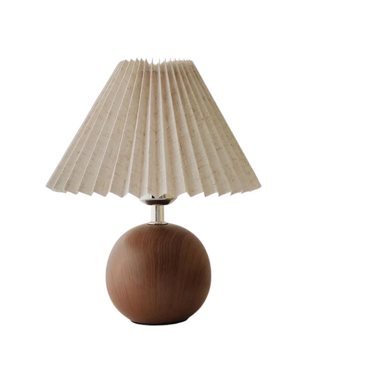 LED Table Lamp Nordic Pleated Fabric Tricolour Light