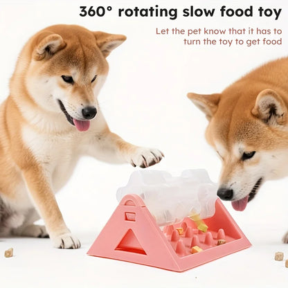 Interactive Dog Puzzle Feeder - Leak-Proof, Durable PP Design