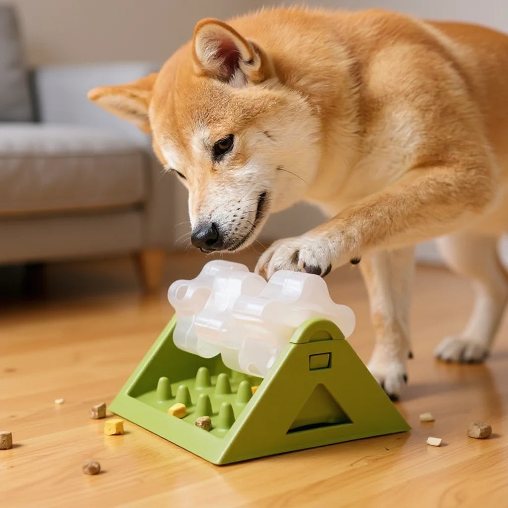 Interactive Dog Puzzle Feeder - Leak-Proof, Durable PP Design