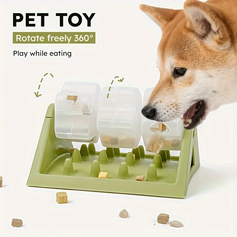 Interactive Dog Puzzle Feeder - Leak-Proof, Durable PP Design
